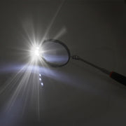 Specchio di ispezione retrattile per telaio auto con 3 luci LED da 5 mm, diametro specchio: 82 mm, lunghezza massima espandibile: 760 mm, Diameter: 82mm, Max Expanding Length: 760mm