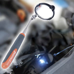 Specchio di ispezione telescopico per telaio auto per veicolo retrattile con 1 luce LED da 5 mm, diametro specchio: 55 mm, lunghezza massima espandibile: 940 mm, Diameter: 55mm, Max Expanding Length: 940mm