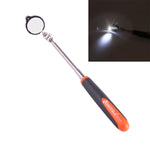 Specchio di ispezione telescopico per telaio auto per veicolo retrattile con 1 luce LED da 3 mm, diametro specchio: 32 mm, lunghezza massima espandibile: 905 mm, Diameter: 32mm, Max Expanding Length: 905mm