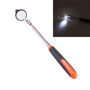 Specchio di ispezione telescopico per telaio auto per veicolo retrattile con 1 luce LED da 3 mm, diametro specchio: 32 mm, lunghezza massima espandibile: 905 mm, Diameter: 32mm, Max Expanding Length: 905mm