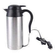 HJ-18A Tazza elettrica in acciaio inossidabile 750ml DC 12V Bollitore elettrico per auto Tazza riscaldata Tazza da caffè per auto con caricatore Accendisigari Tazza riscaldante Bollitore Bollitore riscaldatore di acqua isolato, HJ-18A