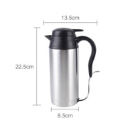 HJ-18A Tazza elettrica in acciaio inossidabile 750ml DC 12V Bollitore elettrico per auto Tazza riscaldata Tazza da caffè per auto con caricatore Accendisigari Tazza riscaldante Bollitore Bollitore riscaldatore di acqua isolato, HJ-18A