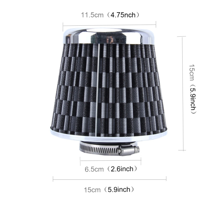 Filtro dell'aria universale a forma di testa di fungo da 6,5 cm per auto, 6.5cm