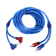 YH-128 1200W Amplificatore per auto Cavo di alimentazione audio Kit di installazione cablaggio subwoofer con interconnessione RCA ad alte prestazioni, Car Amplifier Audio Power Cable