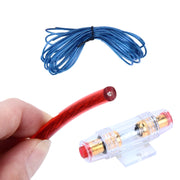 YH-128 1200W Amplificatore per auto Cavo di alimentazione audio Kit di installazione cablaggio subwoofer con interconnessione RCA ad alte prestazioni, Car Amplifier Audio Power Cable