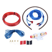 YH-128 1200W Amplificatore per auto Cavo di alimentazione audio Kit di installazione cablaggio subwoofer con interconnessione RCA ad alte prestazioni, Car Amplifier Audio Power Cable