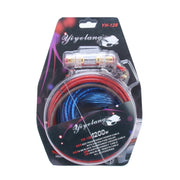 YH-128 1200W Amplificatore per auto Cavo di alimentazione audio Kit di installazione cablaggio subwoofer con interconnessione RCA ad alte prestazioni, Car Amplifier Audio Power Cable