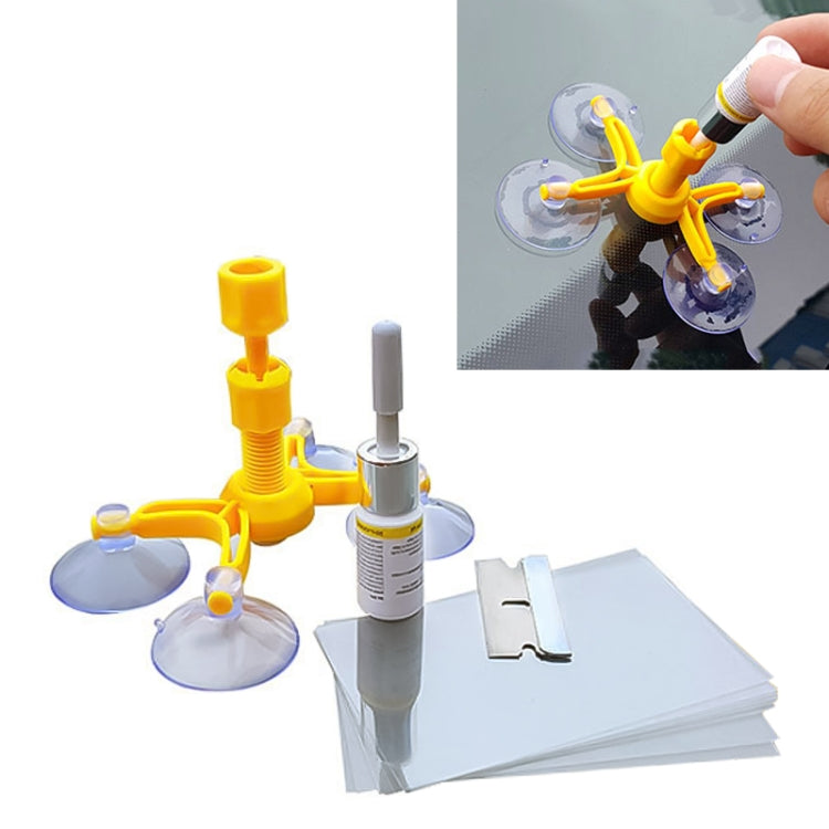 Strumento professionale per la riparazione del parabrezza Rimozione ammaccature senza vernice Kit di riparazione del parabrezza del finestrino dell'auto Chip Crack Vetro automatico, Windscreen Repair Tool, Windscreen Repair Tool (White)