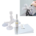 Strumento professionale per la riparazione del parabrezza Rimozione ammaccature senza vernice Kit di riparazione del parabrezza del finestrino dell'auto Chip Crack Vetro automatico, Windscreen Repair Tool, Windscreen Repair Tool (White)