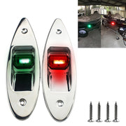 D2944 1W 12V Luci a goccia a goccia laterali a LED di navigazione impermeabili per barche marine (verde e rosso), D2944 1W 12V