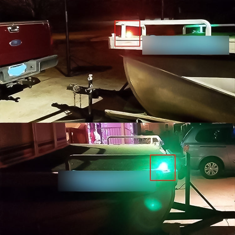 D2944 1W 12V Luci a goccia a goccia laterali a LED di navigazione impermeabili per barche marine (verde e rosso), D2944 1W 12V