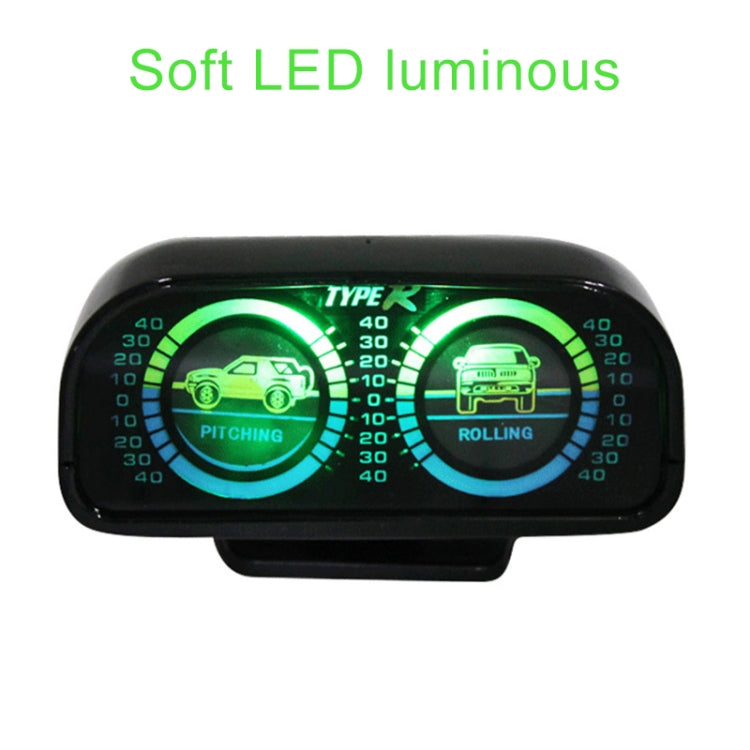 TR-9601 Misuratore di pendenza regolabile Misuratore di pendenza Strumento di ricerca inclinometro per veicoli per auto, Car Inclinometer Gauge