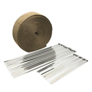 Involucro di scarico in oro titanio da 15 m Involucro di scudo termico di scarico del motore automatico Involucro resistente al calore, 15m Titanium Gold