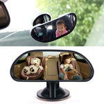 Specchietto retrovisore per auto con ventosa regolabile a 360 gradi, specchio convesso per bambini, Suction Cup Rear View Mirror