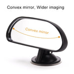 Specchietto retrovisore per auto con ventosa regolabile a 360 gradi, specchio convesso per bambini, Suction Cup Rear View Mirror