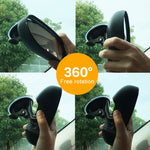 Specchietto retrovisore per auto con ventosa regolabile a 360 gradi, specchio convesso per bambini, Suction Cup Rear View Mirror