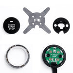 Interruttore per auto intelligente Interruttore di arresto avviamento motore per auto Interruttore di avviamento a spinta per auto, con sistema di allarme RFID, Car Switch
