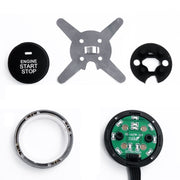 Interruttore per auto intelligente Interruttore di arresto avviamento motore per auto Interruttore di avviamento a spinta per auto, con sistema di allarme RFID, Car Switch