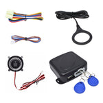 Interruttore per auto intelligente Interruttore di arresto avviamento motore per auto Interruttore di avviamento a spinta per auto, con sistema di allarme RFID, Car Switch