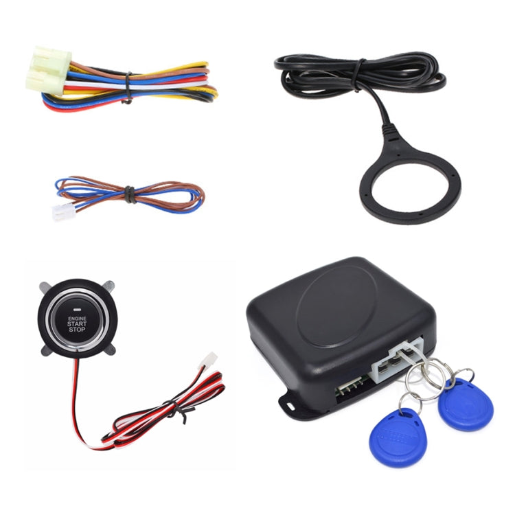 Interruttore per auto intelligente Interruttore di arresto avviamento motore per auto Interruttore di avviamento a spinta per auto, con sistema di allarme RFID, Car Switch