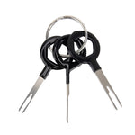 3 pezzi di circuito stampato con spina gommata per auto, cablaggio, terminale, estrazione, connettore a crimpare, ago posteriore, strumento di rimozione, 3 PCS (Rubberized)
