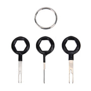 3 pezzi di circuito stampato con spina gommata per auto, cablaggio, terminale, estrazione, connettore a crimpare, ago posteriore, strumento di rimozione, 3 PCS (Rubberized)