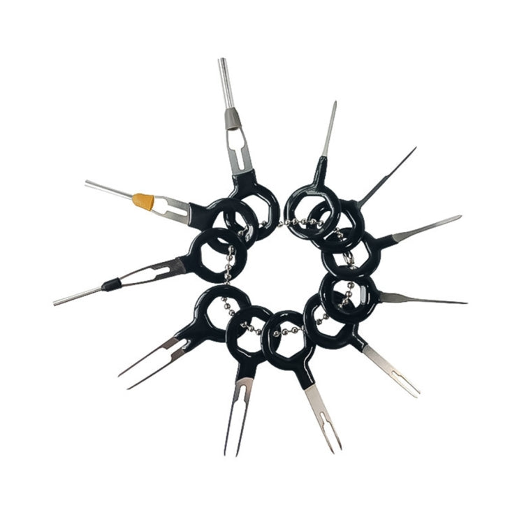11 pezzi Auto Car Plug Circuito Cablaggio Terminale Estrazione Pick Connettore Crimp Pin Indietro Ago Rimuovi strumento, 11 PCS