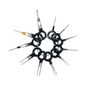 11 pezzi Auto Car Plug Circuito Cablaggio Terminale Estrazione Pick Connettore Crimp Pin Indietro Ago Rimuovi strumento, 11 PCS