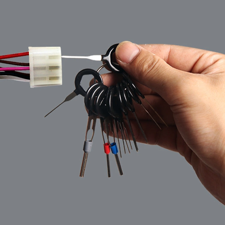 11 pezzi Auto Car Plug Circuito Cablaggio Terminale Estrazione Pick Connettore Crimp Pin Indietro Ago Rimuovi strumento, 11 PCS