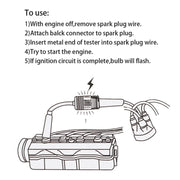 Strumento per test di accensione CC 12V Strumento di test diagnostico automatico per rilevatore di accensione per candele, Ignition Test Instrument