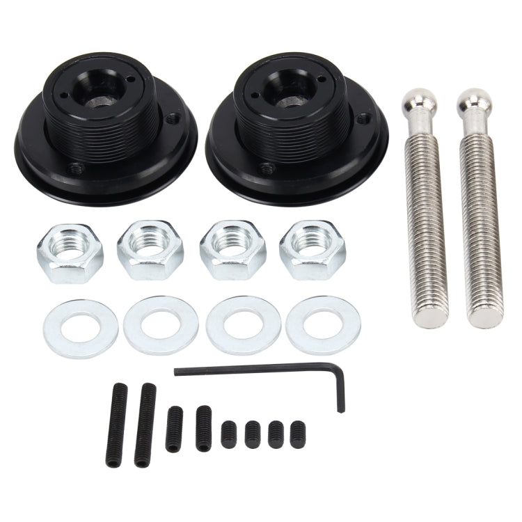 2 pezzi Blocco coperchio auto da corsa Modifica auto in lega di alluminio Tappo olio Blocco coperchio motore modificato Blocco coperchio anteriore da corsa