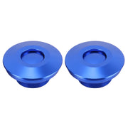 2 pezzi Blocco coperchio auto da corsa Modifica auto in lega di alluminio Tappo olio Blocco coperchio motore modificato Blocco coperchio anteriore da corsa