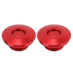 2 pezzi Blocco coperchio auto da corsa Modifica auto in lega di alluminio Tappo olio Blocco coperchio motore modificato Blocco coperchio anteriore da corsa