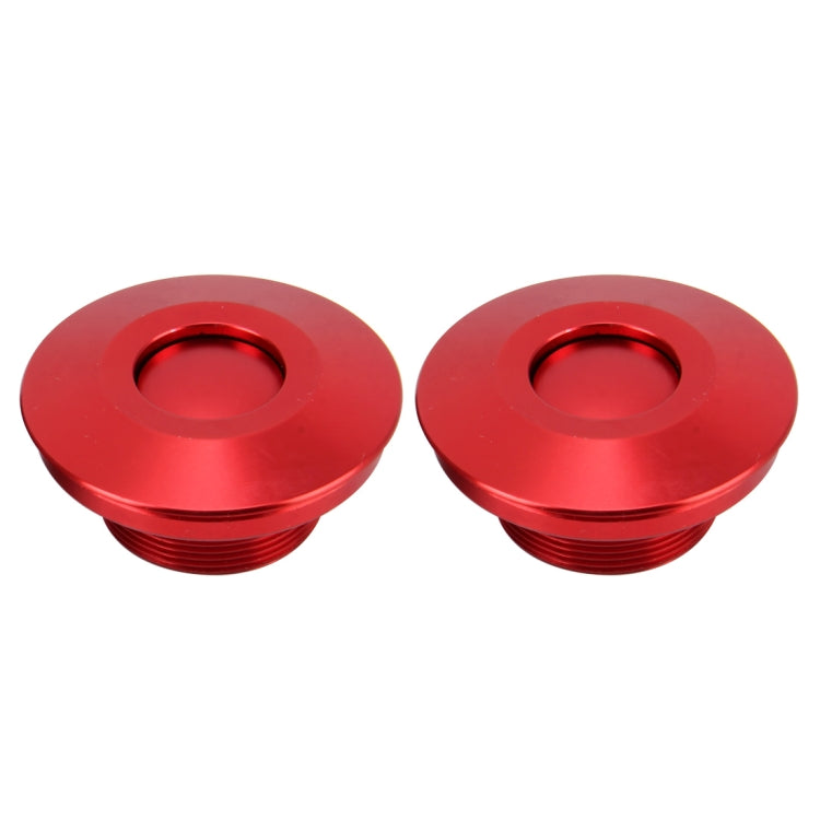 2 pezzi Blocco coperchio auto da corsa Modifica auto in lega di alluminio Tappo olio Blocco coperchio motore modificato Blocco coperchio anteriore da corsa