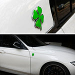 Quadrifoglio Erba Fortuna Simbolo Distintivo Emblema Etichettatura Adesivo Styling Auto Decorazione cruscotto, Dimensioni: 4 * 3,3 cm, Size: 4x3.3cm