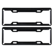 Telaio targa in piombo da 2 pezzi in carbonio Portatarga universale per telaio porta targa per auto semplice e bello, Carbon Lead License Plate Frame