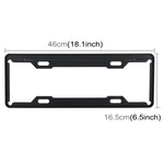 Telaio targa in piombo da 2 pezzi in carbonio Portatarga universale per telaio porta targa per auto semplice e bello, Carbon Lead License Plate Frame