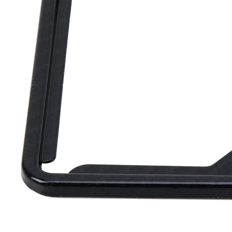 Telaio targa in piombo da 2 pezzi in carbonio Portatarga universale per telaio porta targa per auto semplice e bello, Carbon Lead License Plate Frame