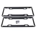 Telaio targa in piombo da 2 pezzi in carbonio Portatarga universale per telaio porta targa per auto semplice e bello, Carbon Lead License Plate Frame