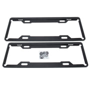 Telaio targa in piombo da 2 pezzi in carbonio Portatarga universale per telaio porta targa per auto semplice e bello, Carbon Lead License Plate Frame