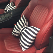Cuscino per schienale traspirante per auto in stile bowknot a strisce classiche, dimensioni: 35 * 45 cm, Size: 35*45cm