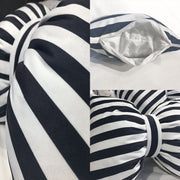 Cuscino per schienale traspirante per auto in stile bowknot a strisce classiche, dimensioni: 35 * 45 cm, Size: 35*45cm