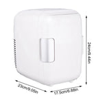 Mini frigorifero portatile per riscaldamento e raffreddamento automatico da 4 litri per auto e casa, tensione: DC 12V/AC 220V, Mini 4L White, Mini 4L Pink, Mini 4L Blue