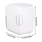 Mini frigorifero portatile per riscaldamento e raffreddamento automatico da 4 litri per auto e casa, tensione: DC 12V/AC 220V, Mini 4L White, Mini 4L Pink, Mini 4L Blue