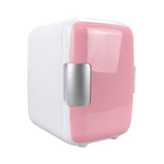 Mini frigorifero portatile per riscaldamento e raffreddamento automatico da 4 litri per auto e casa, tensione: DC 12V/AC 220V, Mini 4L White, Mini 4L Pink, Mini 4L Blue