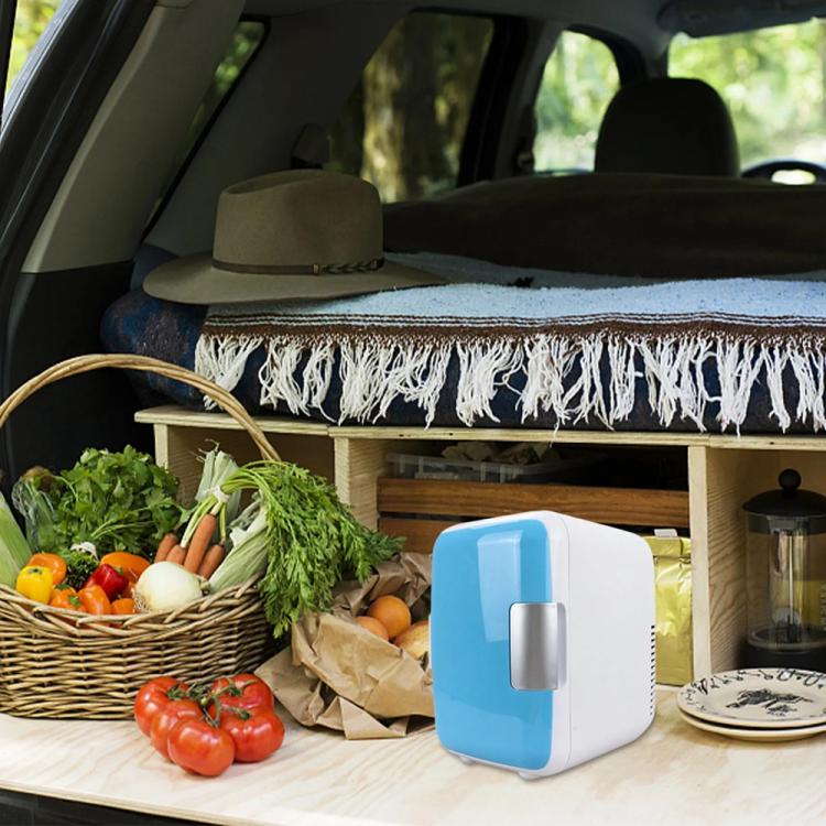 Mini frigorifero portatile per riscaldamento e raffreddamento automatico da 4 litri per auto e casa, tensione: DC 12V/AC 220V, Mini 4L White, Mini 4L Pink, Mini 4L Blue
