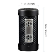 Subwoofer stereo per moto/auto/casa da 4 pollici a forma rotonda, Bluetooth integrato, supporto scheda TF e lettore disco U, con telecomando