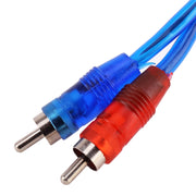 Cablaggio per cavo audio video AV per auto da 1 femmina a 2 maschi in alluminio, lunghezza cavo: 26 cm, 1 Female to 2 Male