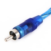 Cablaggio per cavo di prolunga audio AV per auto da 2 femmine a 1 maschio in alluminio, lunghezza cavo: 26 cm, 2 Female to1 Male