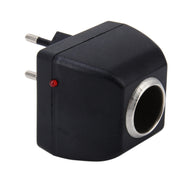 Convertitore di alimentazione per veicoli da 90-240 V CA a 12 V CC con presa accendisigari per auto Convertitore adattatore Amplificatore per veicoli Uscita di potenza: CC 12 V 600 mA (spina UE), 12V 600mA(EU Plug)